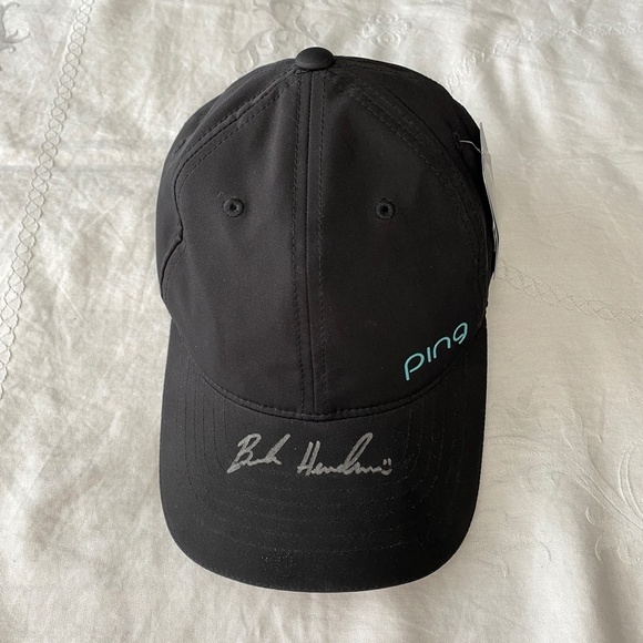 Ping NEW 110 Flexfit‎ Teck Black Golf Hat Moisture Wicking Cap Adjustable - Picture 2 of 12